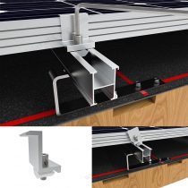 solar asphalt shingle mounting end clamps