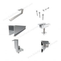 solar asphalt shingle mounting kits