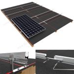 solar roof shingle mounts