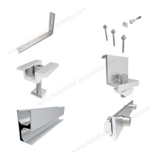 PV shingle mounting system kits