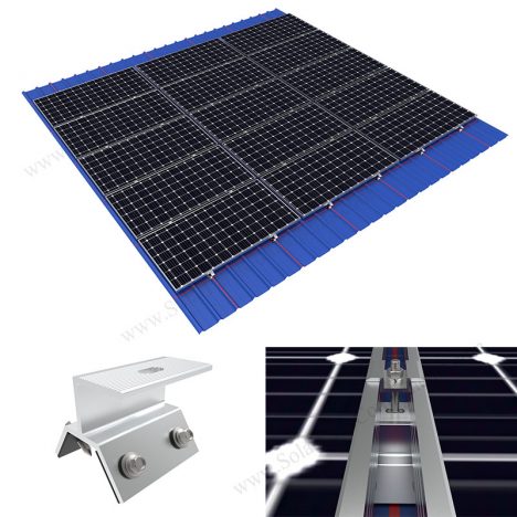rail-less solar roof mounting system rail-less solar roof mounting system