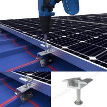 rail-less solar roof racking system