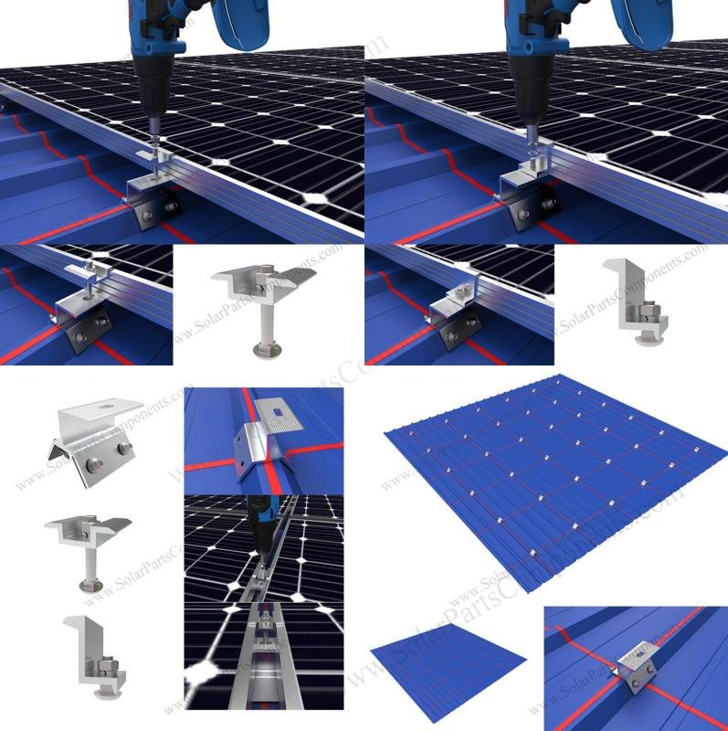 Rail-less solar roof mounting system,SPC-RF-CK05-HR