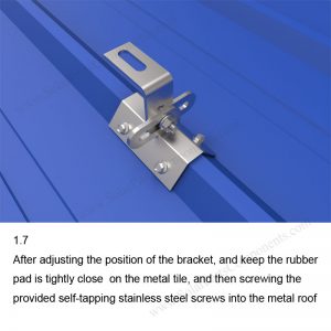 Solar Metal Roof Clamp Installation-SPC-CK-02-1.7-1