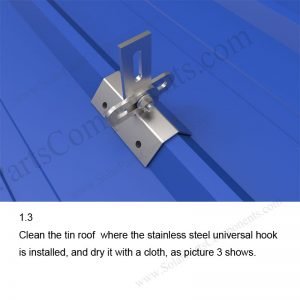Solar Metal Roof Clamp Installation-SPC-CK-02A-1.3