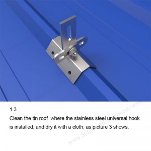 Solar Metal Roof Clamp Installation-SPC-CK-02A-1.3