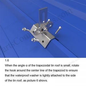 Solar Metal Roof Clamp Installation-SPC-CK-02A-1.6