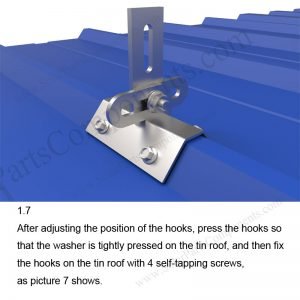 Solar Metal Roof Clamp Installation-SPC-CK-02A-1.7-1