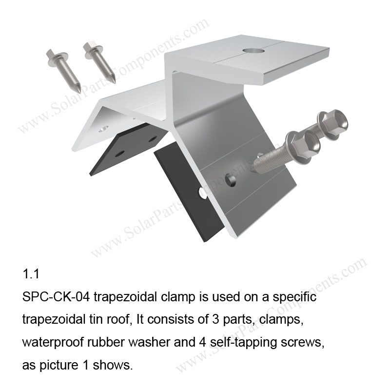 Solar Metal Roof Clamp Installation-SPC-CK-04-1.1 Solar Metal Roof Clamp Installation-SPC-CK-04-1.1