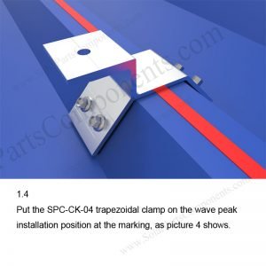 Solar Metal Roof Clamp Installation-SPC-CK-04-1.4