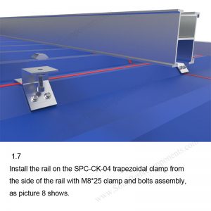 Solar Metal Roof Clamp Installation-SPC-CK-04-1.7