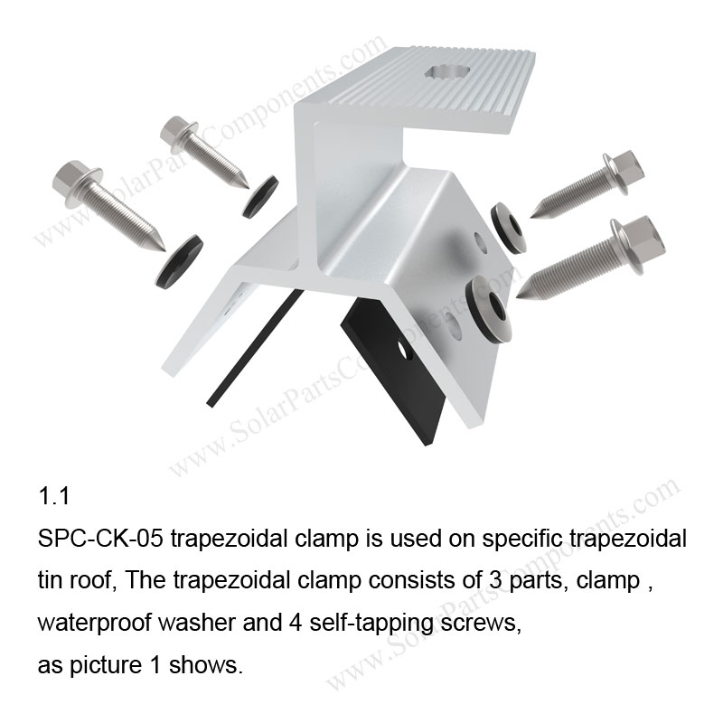 Solar Metal Roof Clamp Installation-SPC-CK-05-1.1 Solar Metal Roof Clamp Installation-SPC-CK-05-1.1