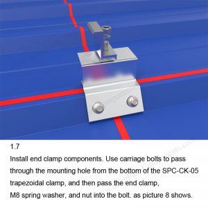 Solar Metal Roof Clamp Installation-SPC-CK-05-1.7-1