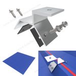 trapezoidal metal roofing clamps aluminum