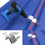 trapezoid metal roof clamps fixed