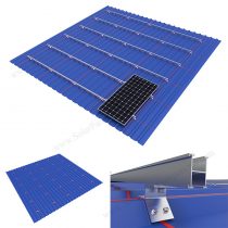 trapezoidal metal roofing brackets,aluminum, fixed