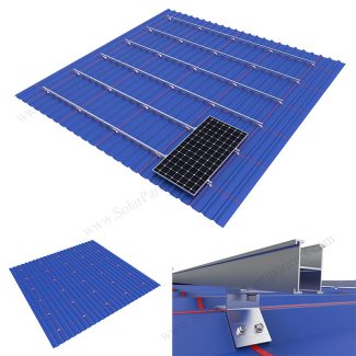 trapezoidal metal roofing brackets,aluminum, fixed