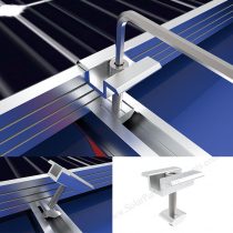 solar metal roof mounting system with aluminum mid clamps