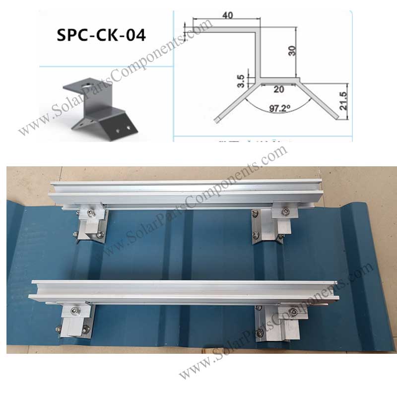 trapezoidal clamp for solar panel