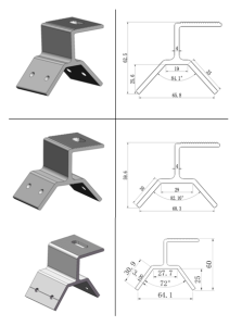 Railless solar metal roof clamps