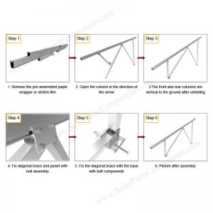 Solar Ground Installation-SPC-GA20-4H-CW-Step-1