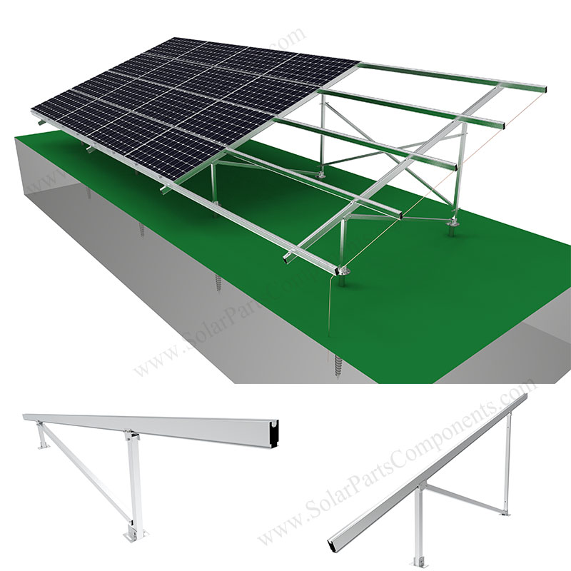 Aluminum GI Iron,Alluminium Ground Based Solar Panel Mounting Structure,  Bearable Wind Speed: 160 Kmph, Thickness: 2 - 5 Mm at Rs 6/watt in Faridabad