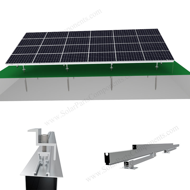 Aluminum GI Iron,Alluminium Ground Based Solar Panel Mounting Structure,  Bearable Wind Speed: 160 Kmph, Thickness: 2 - 5 Mm at Rs 6/watt in Faridabad