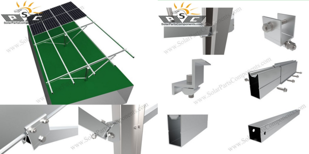 Solar panel single pile ground mounting system factory