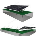 Solar panel single pile ground mounting system