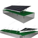 Solar panel single pile ground mounting system