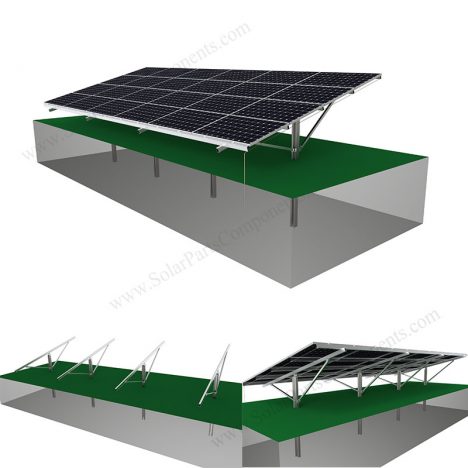 Solar panel single pile ground mounting system Solar panel single pile ground mounting system