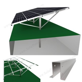 pile ground mounting systems for solar panels