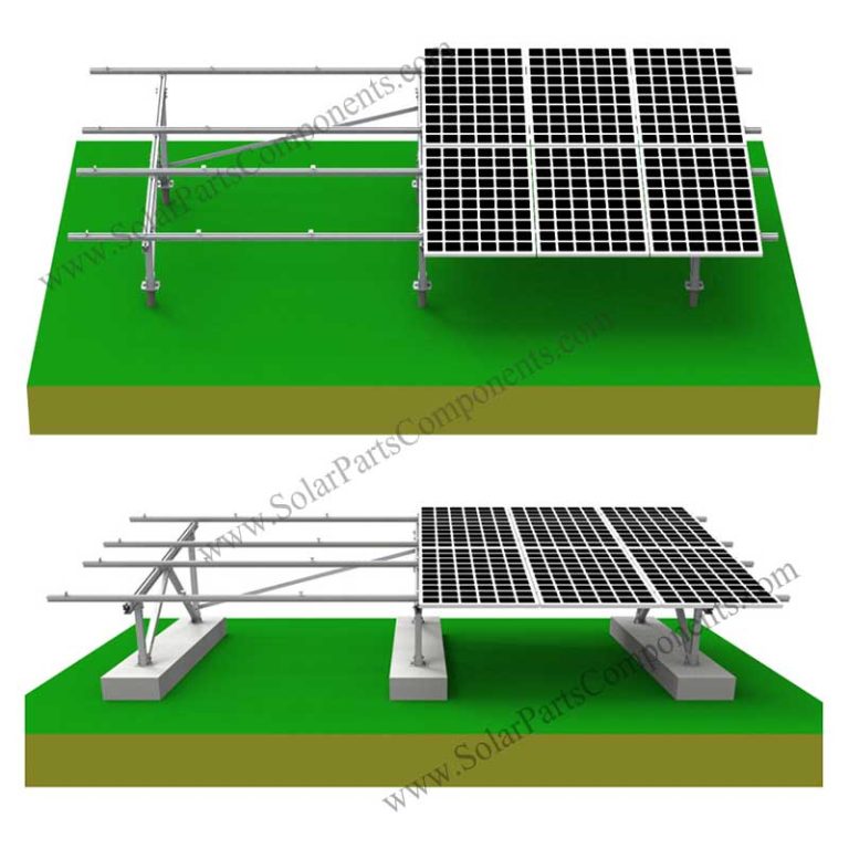 Solar Panel ground racks for mounting system, SPC-GA20-4H-CW