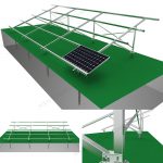 solar panel ground mounting structure quick installing