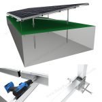solar panel ground mount kit for landscape array
