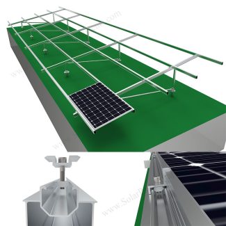 solar ground mount landscape design