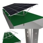 Solar Pillar Ground Mounting System,SPC-CA-4H-PCW