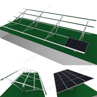 pillar solar panel racking system