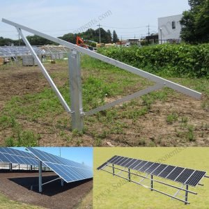 solar pole ground rack