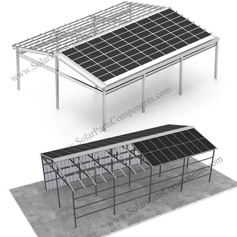 BIPV solar roof mounting Greenhouse