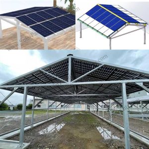BIPV roof mounting system with solar panels