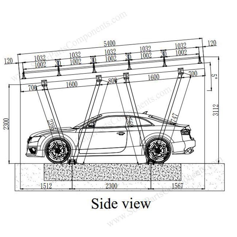 solar car parking shades