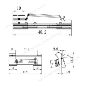 PV wire management clips