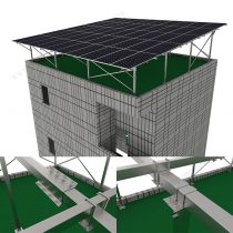 flat roof solar panel mounting BIPV