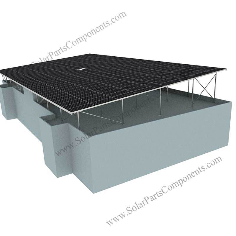 waterproof flat rooof mounting structure