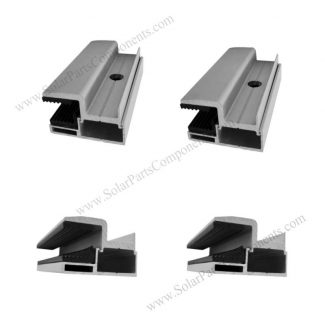 bifacial solar panel end clamps