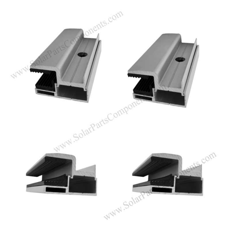 bifacial solar panel end clamps