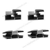 bifacial solar module end clamps
