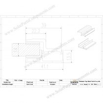 bifacial PV module end clamp sizes