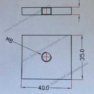 Solar Panel Clamp Plate Nut